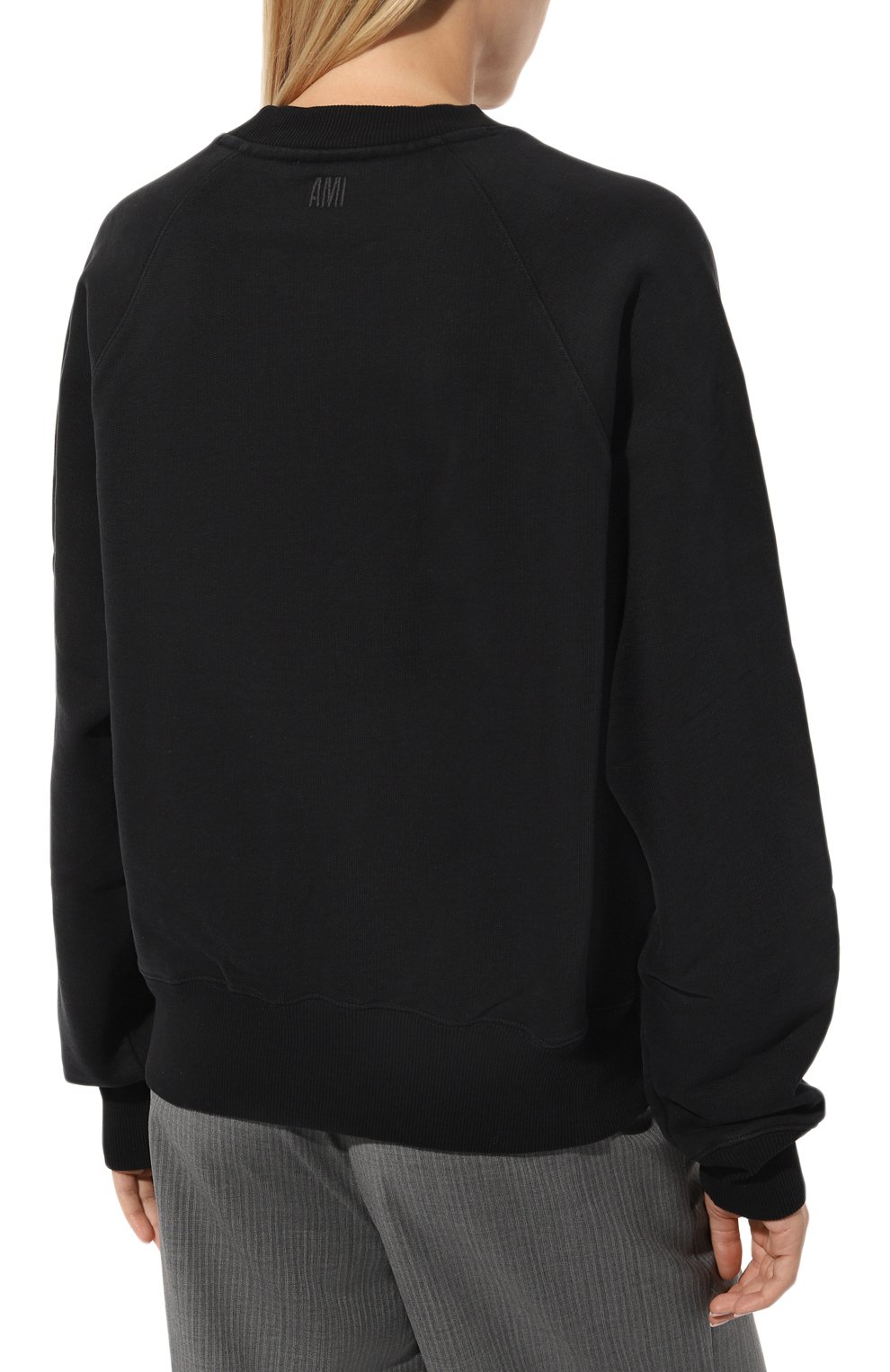 Хлопковый свитшот AMI, арт. USW010 747, фото 4
