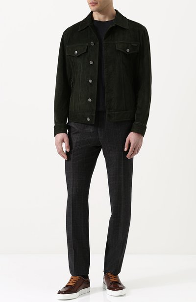 Замшевая куртка на молнии с отложным воротником BRIONI, арт. PLQ60L/P7703, фото 2