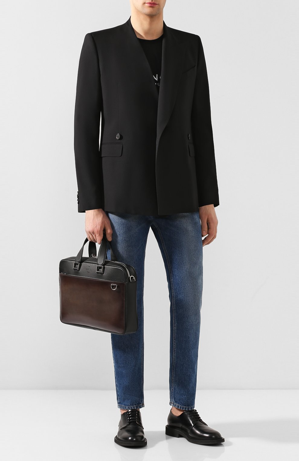 Кожаная сумка для ноутбука BERLUTI коричневого цвета по цене 165000 руб., арт. M196079, фото 2 Кожаная сумка для ноутбука BERLUTI, арт. M196079, фото 2