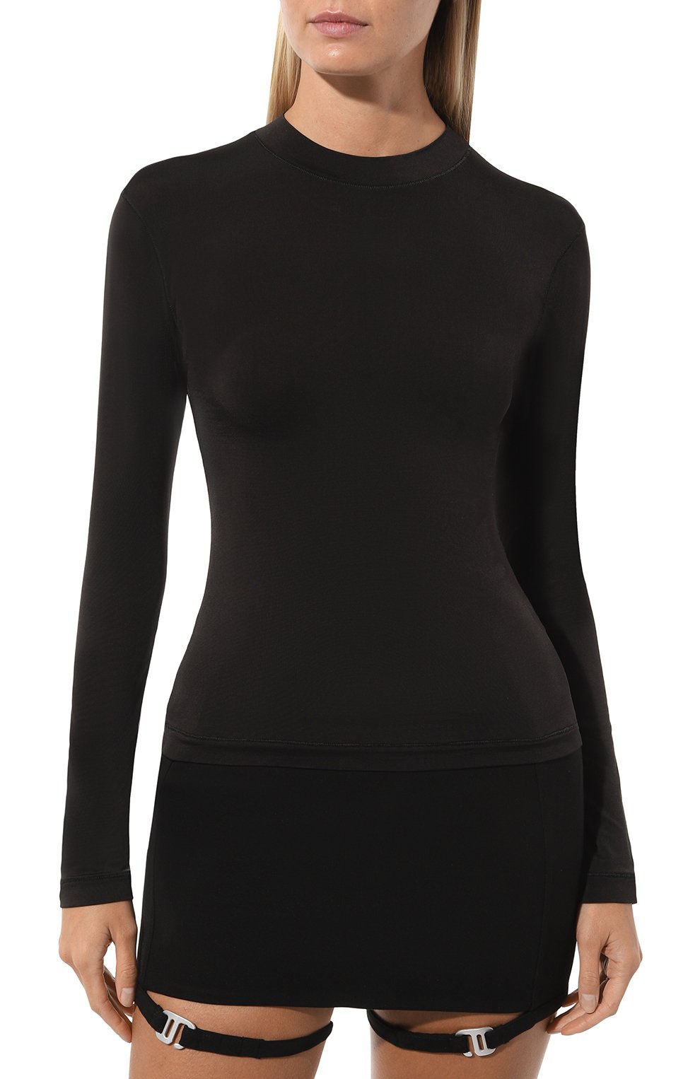 Водолазка из вискозы WHO_AM, арт. FTSH1-O229-BLK, фото 3