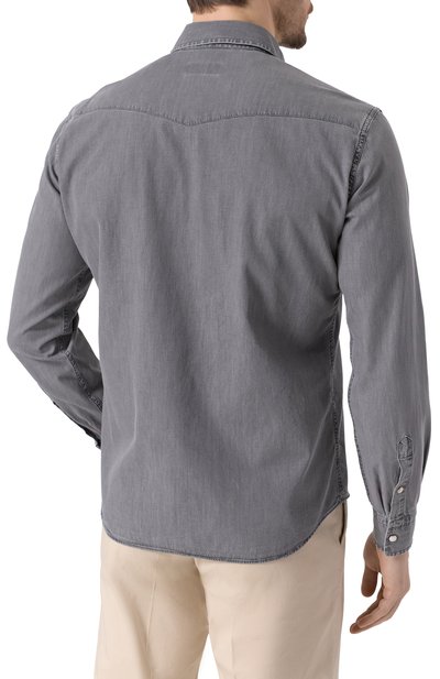 Хлопковая рубашка ALESSANDRO GHERARDI, арт. TEXANA5/10AJ, фото 4