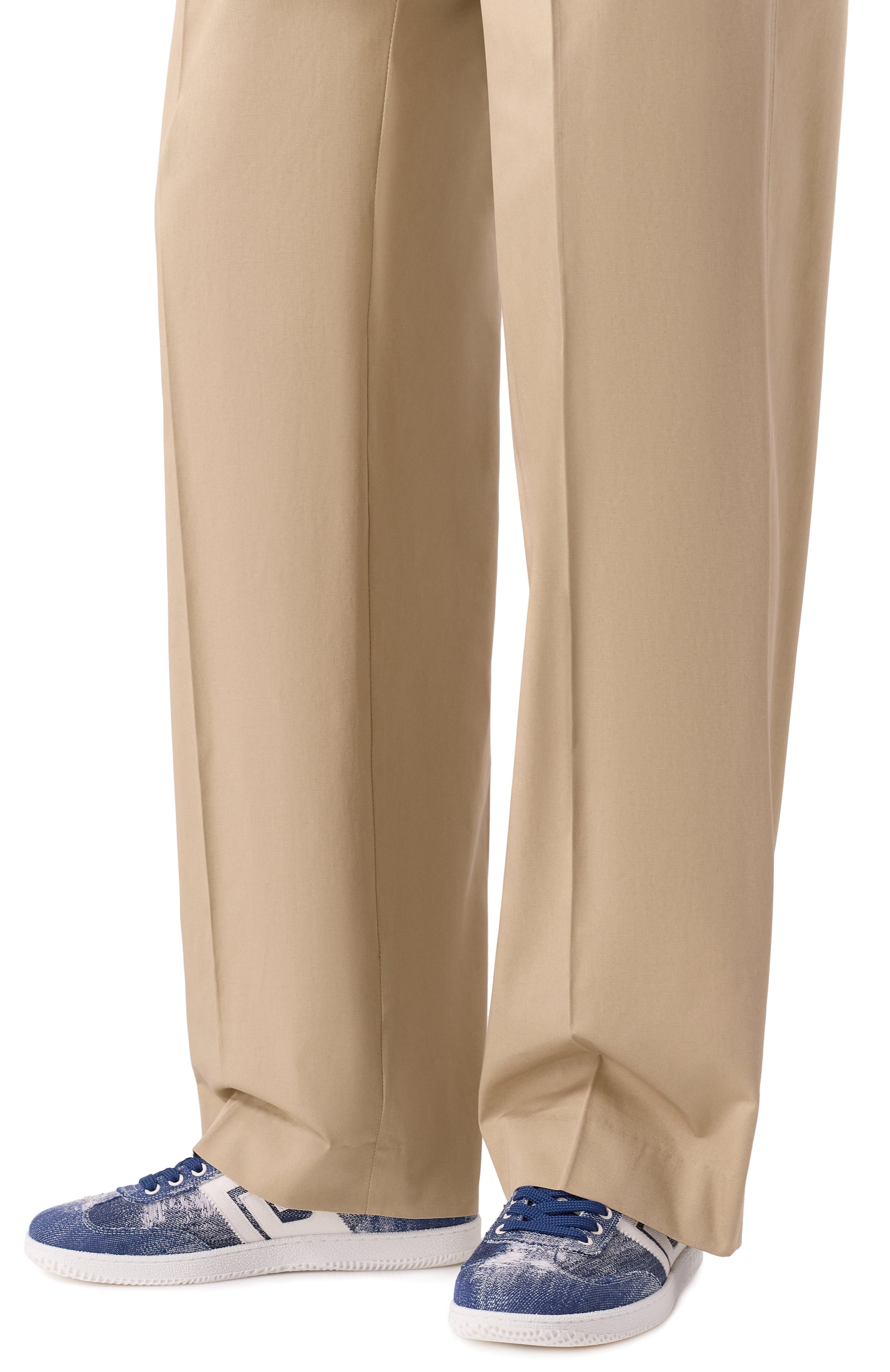 Текстильные кеды balmain swan BALMAIN синего цвета по цене 61550 руб., арт. EM1VI360/TRID, фото 3 Текстильные кеды balmain swan BALMAIN, арт. EM1VI360/TRID, фото 3