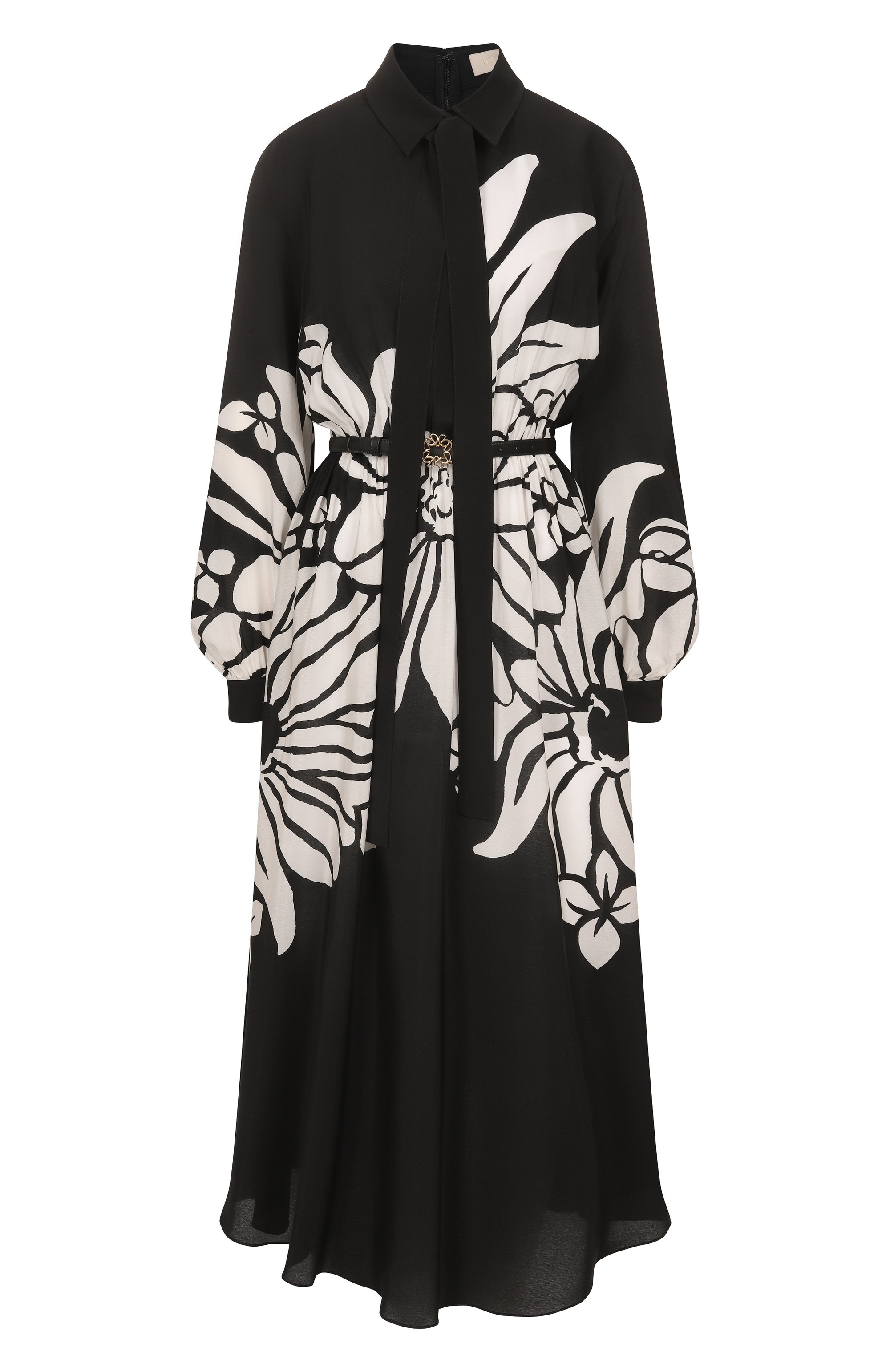 Шелковое платье ELIE SAAB черного цвета по цене 376500 руб., арт. D0504, фото 1 Шелковое платье ELIE SAAB, арт. D0504, фото 1