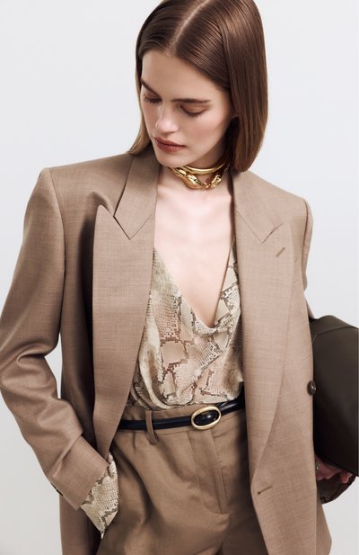 Кожаный ремень SAINT LAURENT, арт. 756409/AACJG, фото 4