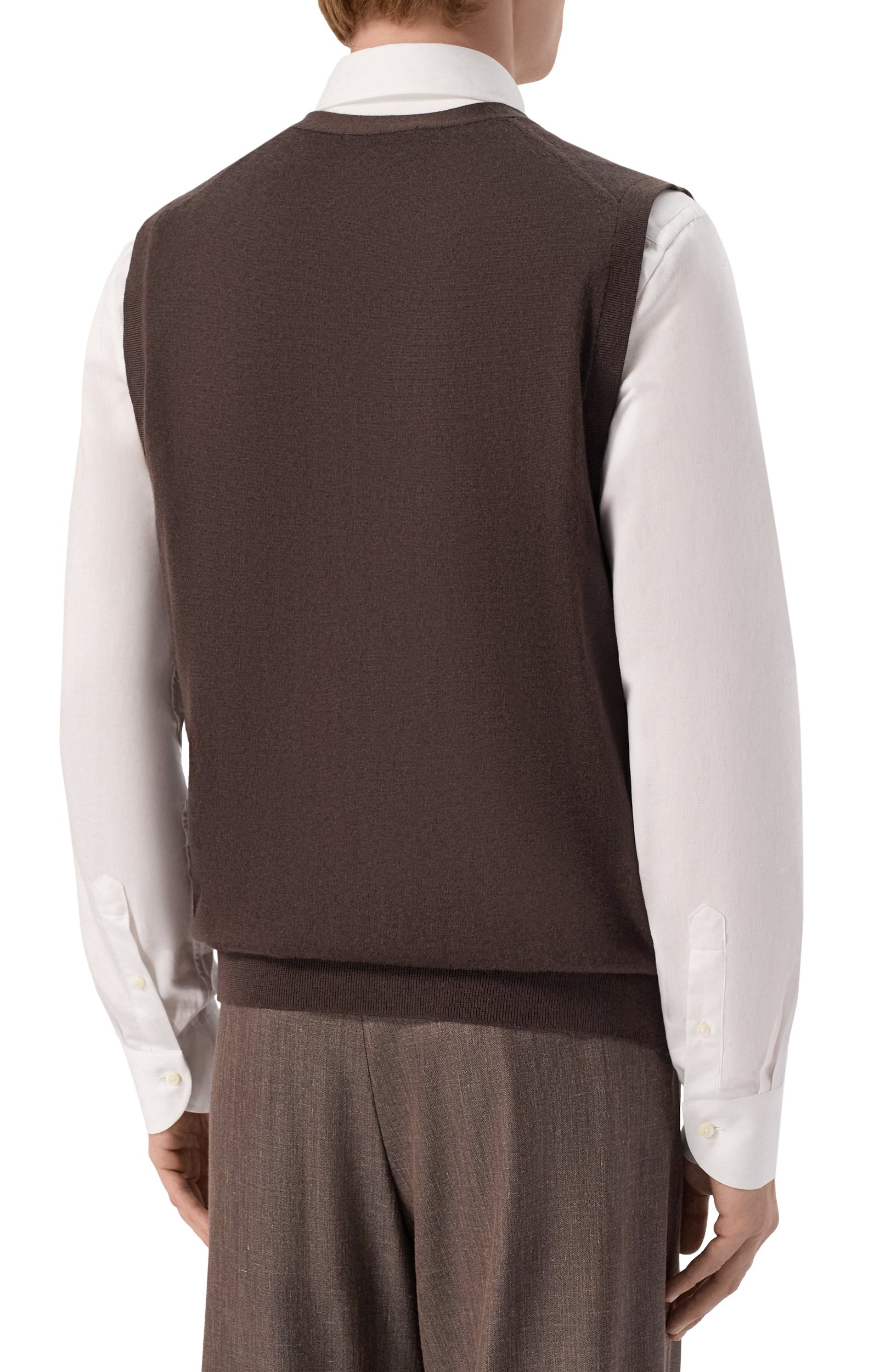 Жилет из кашемира и шелка CORNELIANI, арт. 28M536/2A25129, фото 4