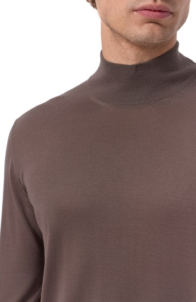 Шерстяная водолазка CORNELIANI темно-бежевого цвета по цене 66850 руб., арт. 28M522/2A25126, фото 5 Шерстяная водолазка CORNELIANI, арт. 28M522/2A25126, фото 5