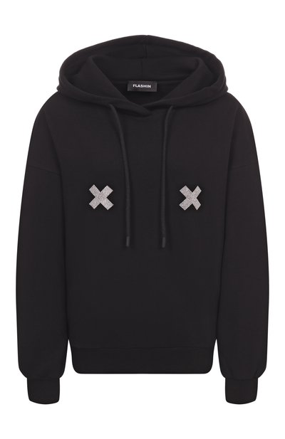 Женский хлопковое худи FLASHIN, арт. FS25HCROSB