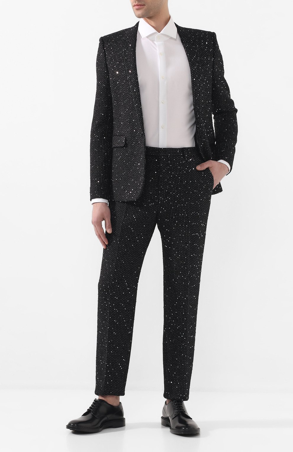 Брюки с пайетками SAINT LAURENT, арт. 603193/Y1A03, фото 2