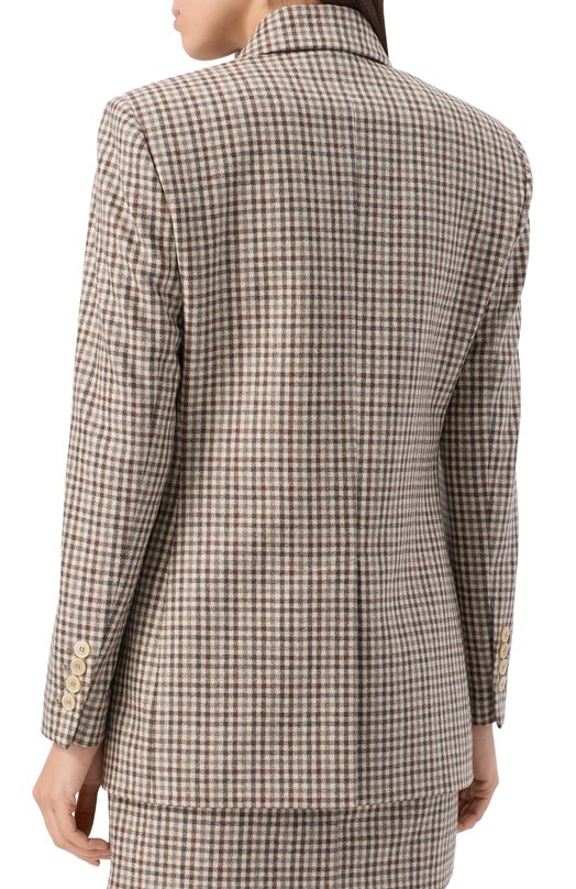 Шерстяной жакет Brunello Cucinelli MG5237050P Бежевый  MG5237050P Фото 4