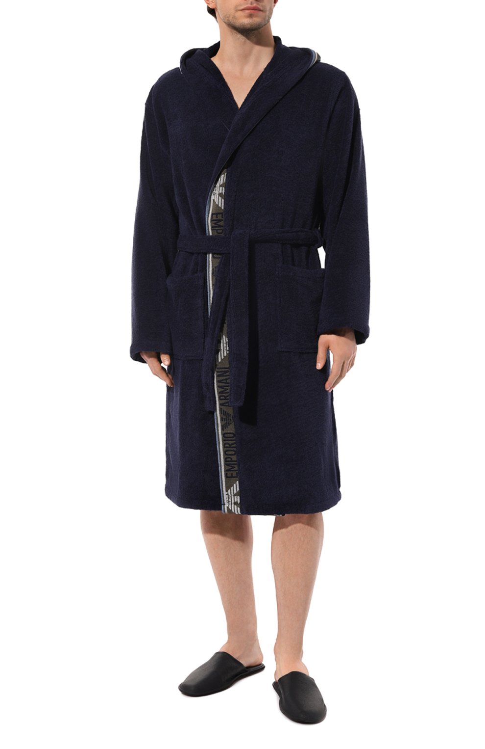 Хлопковый халат EMPORIO ARMANI, арт. 231778/4R447, фото 2