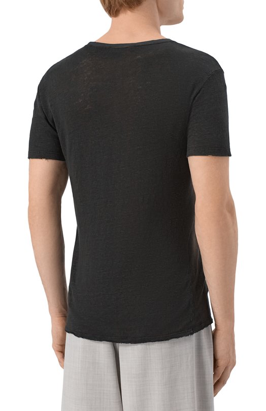 Льняная футболка Never Enough 2B5M036-148/MTH068 K346 Чёрный  2B5M036-148/MTH068 K346 Фото 4