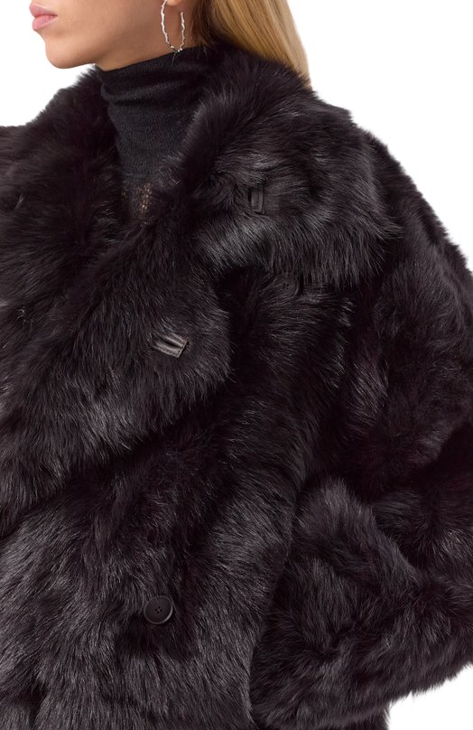 Дубленка из овчины Petar Petrov F25FM3/SHEARLING Коричневый  F25FM3/SHEARLING Фото 5