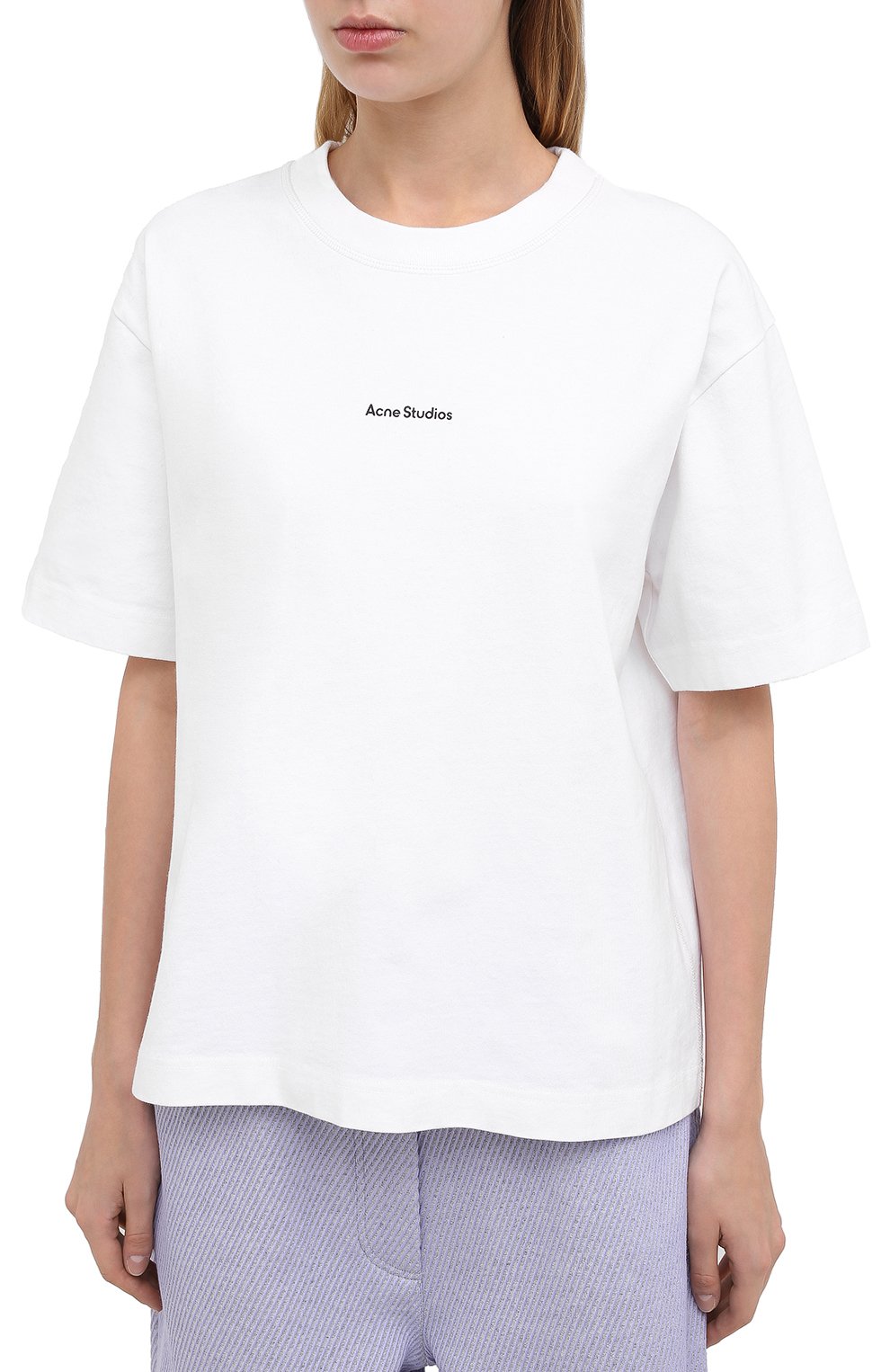 Хлопковая футболка ACNE STUDIOS, арт. AL0149, фото 3