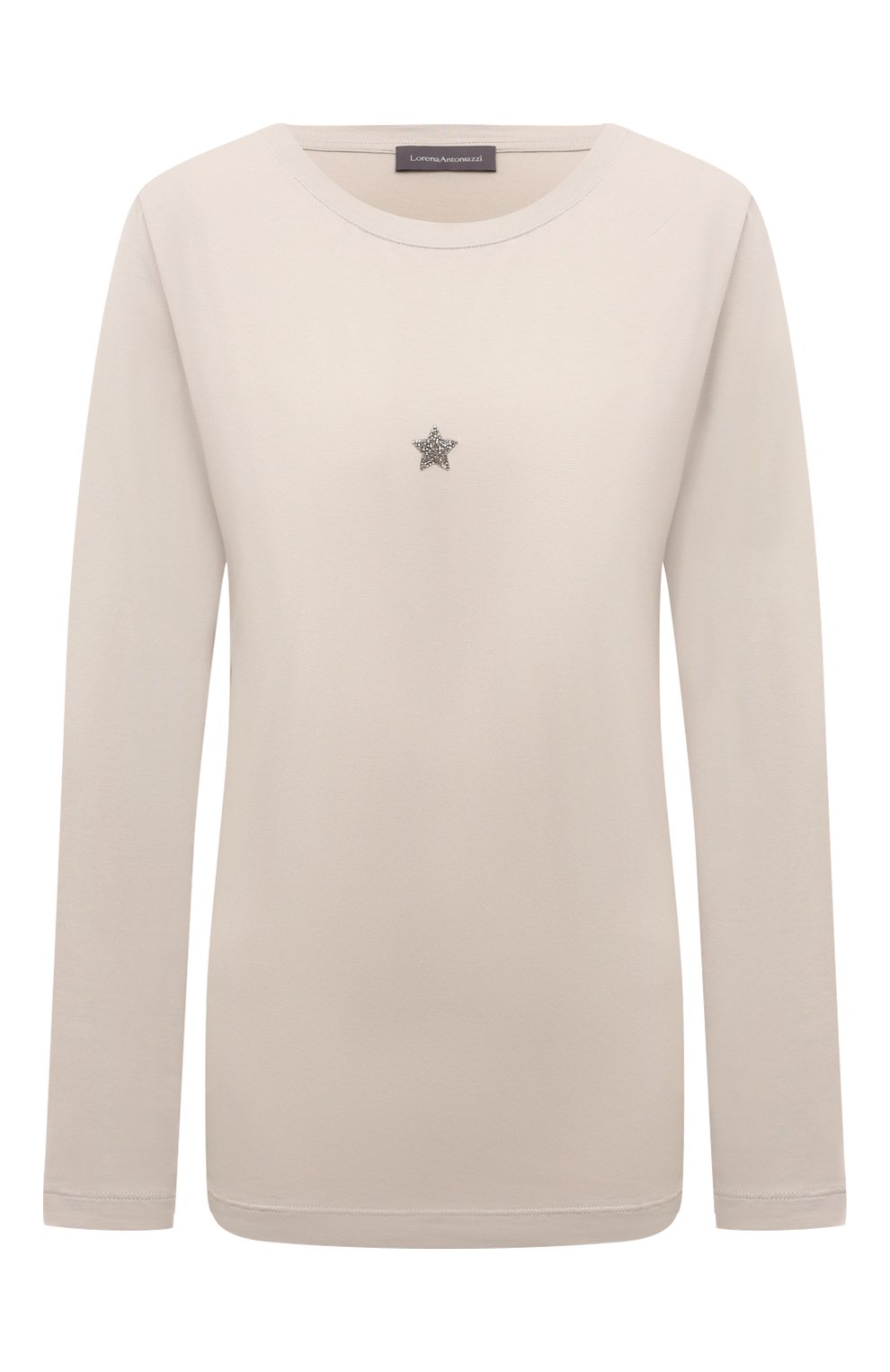 Хлопковый лонгслив LORENA ANTONIAZZI, арт. TS10AP/9999, фото 1