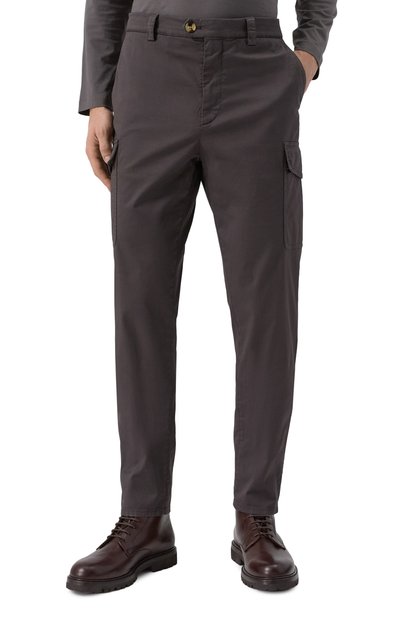 Хлопковые брюки-карго BRUNELLO CUCINELLI, арт. M289LE1890, фото 3