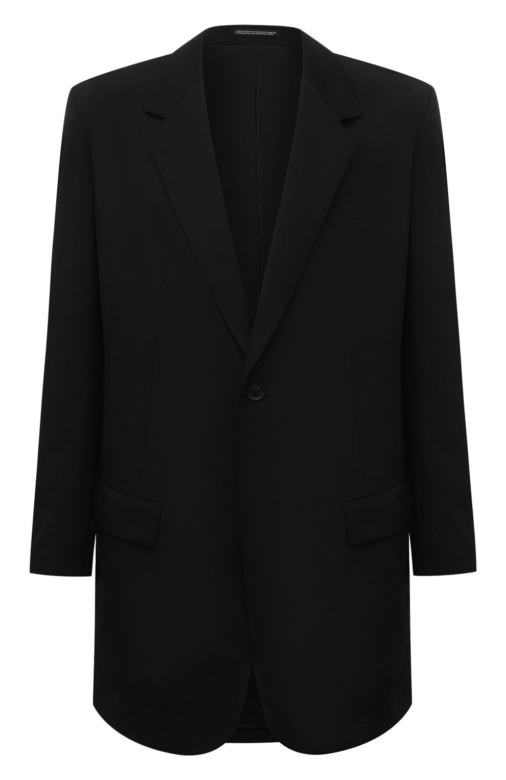 Шерстяной пиджак YOHJI YAMAMOTO, арт. HX-J20-100, фото 1