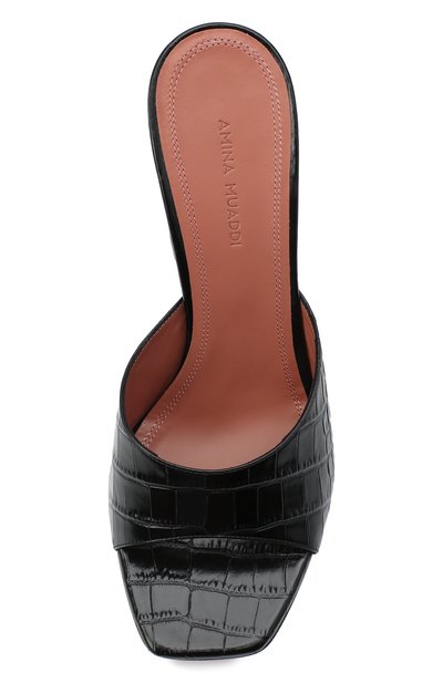 Кожаные мюли lupita AMINA MUADDI, арт. LUPITASLIPPERCL/C0CC0 PRINT/BLACK, фото 5