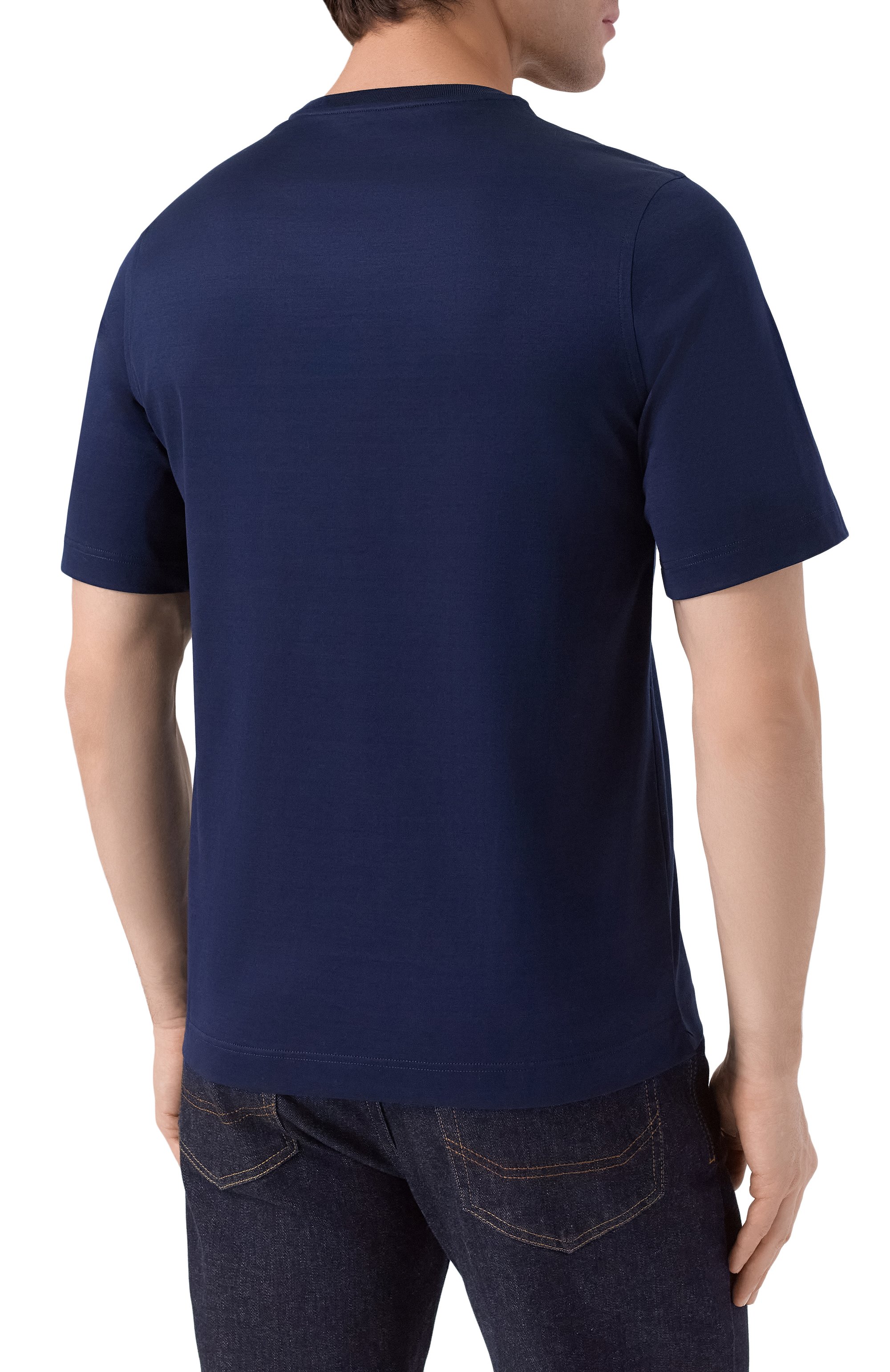 Хлопковая футболка ZILLI, арт. TSR02AM0100VZLE00, фото 4