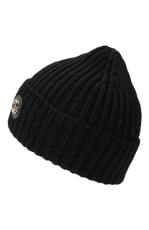 Шапка из шерсти и вискозы Gucci 809172/3GAAB Чёрный  809172/3GAAB Фото 2