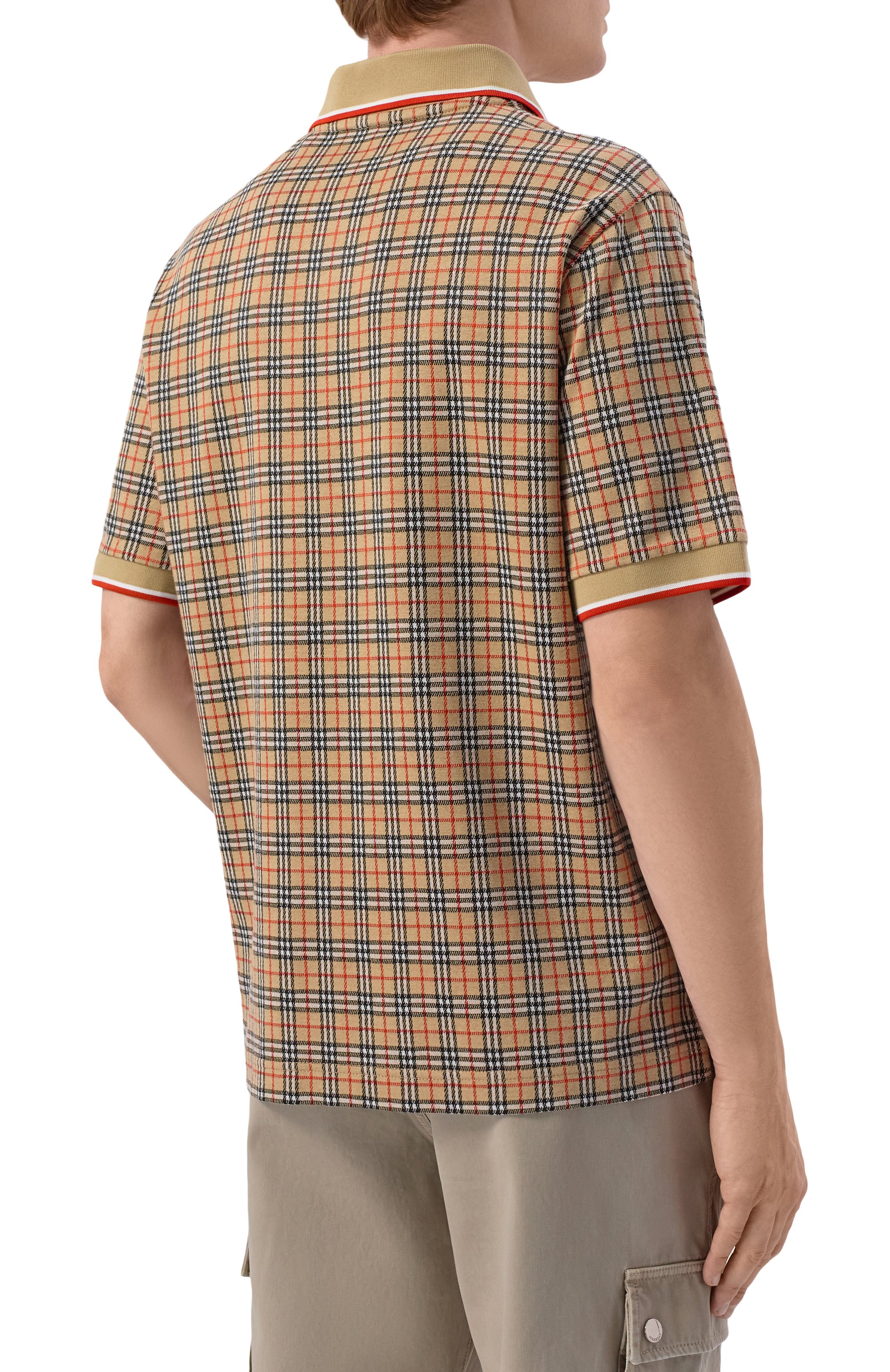 Поло из вискозы и хлопка BURBERRY, арт. 8119561, фото 4