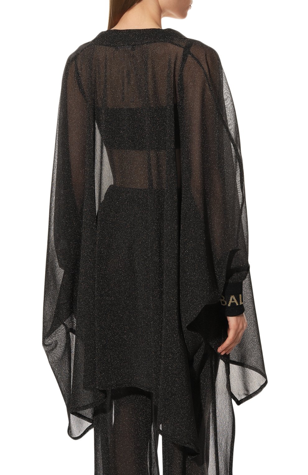 Туника BALMAIN черного цвета по цене 61550 руб., арт. BKA801090, фото 4 Туника BALMAIN, арт. BKA801090, фото 4
