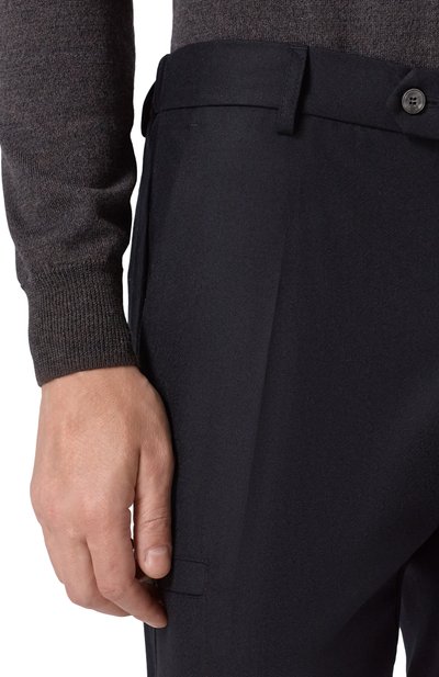 Шерстяные брюки MARCO PESCAROLO черного цвета по цене 72050 руб., арт. METIS/5215, фото 5 Шерстяные брюки MARCO PESCAROLO, арт. METIS/5215, фото 5