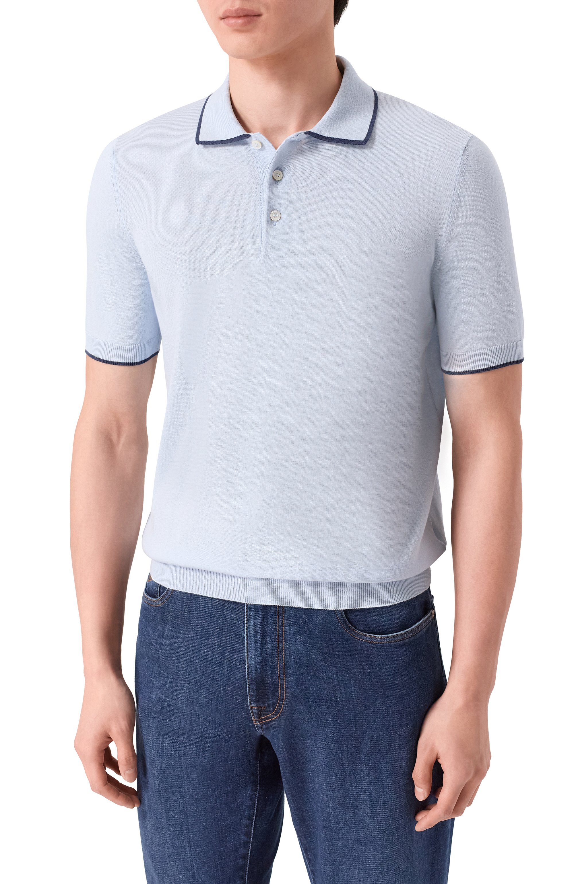 Хлопковое поло GRAN SASSO, арт. 57175/20613, фото 3