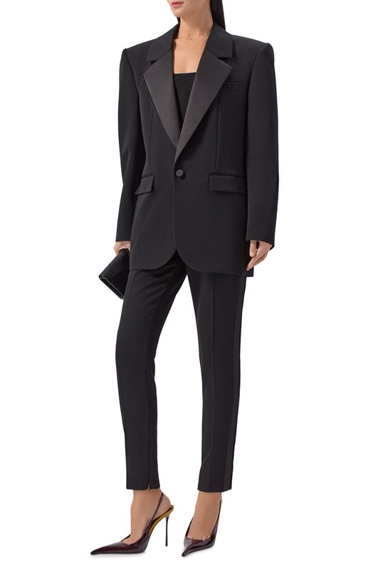 Лакированные туфли Amalia 110 Saint Laurent 850072/1TVAN Коричневый  850072/1TVAN Фото 3