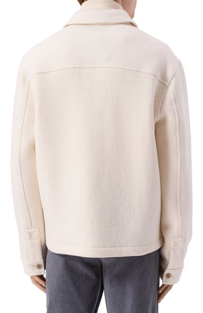 Шерстяная куртка-рубашка BOGNER кремового цвета по цене 72300 руб., арт. 38829843, фото 4 Шерстяная куртка-рубашка BOGNER, арт. 38829843, фото 4