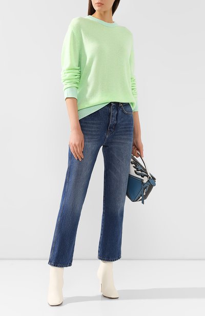 Кашемировый пуловер ACNE STUDIOS зеленого цвета по цене 47150 руб., арт. C60013/W, фото 2 Кашемировый пуловер ACNE STUDIOS, арт. C60013/W, фото 2