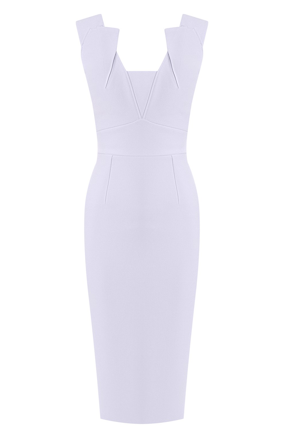 Приталенное платье-миди ROLAND MOURET голубого цвета по цене 117000 руб., арт. PS19/S0534/F2196, фото 1 Приталенное платье-миди ROLAND MOURET, арт. PS19/S0534/F2196, фото 1