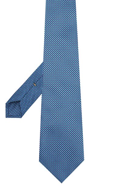 Шелковый галстук CANALI синего цвета по цене 10950 руб., арт. 18/HS02117, фото 2 Шелковый галстук CANALI, арт. 18/HS02117, фото 2