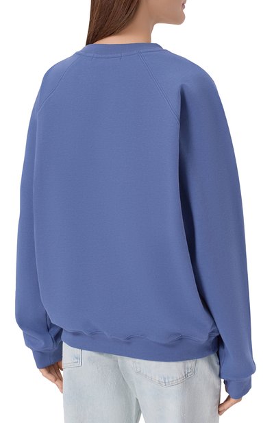 Хлопковый свитшот PERVERT синего цвета по цене 23000 руб., арт. PE26/SW01/41-02, фото 4 Хлопковый свитшот PERVERT, арт. PE26/SW01/41-02, фото 4