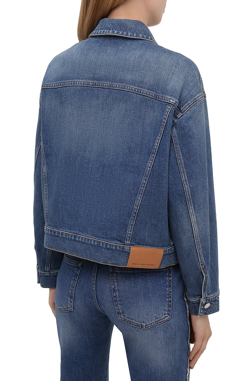 Джинсовая куртка STELLA MCCARTNEY синего цвета по цене 94850 руб., арт. 603705/S0H47, фото 4 Джинсовая куртка STELLA MCCARTNEY, арт. 603705/S0H47, фото 4
