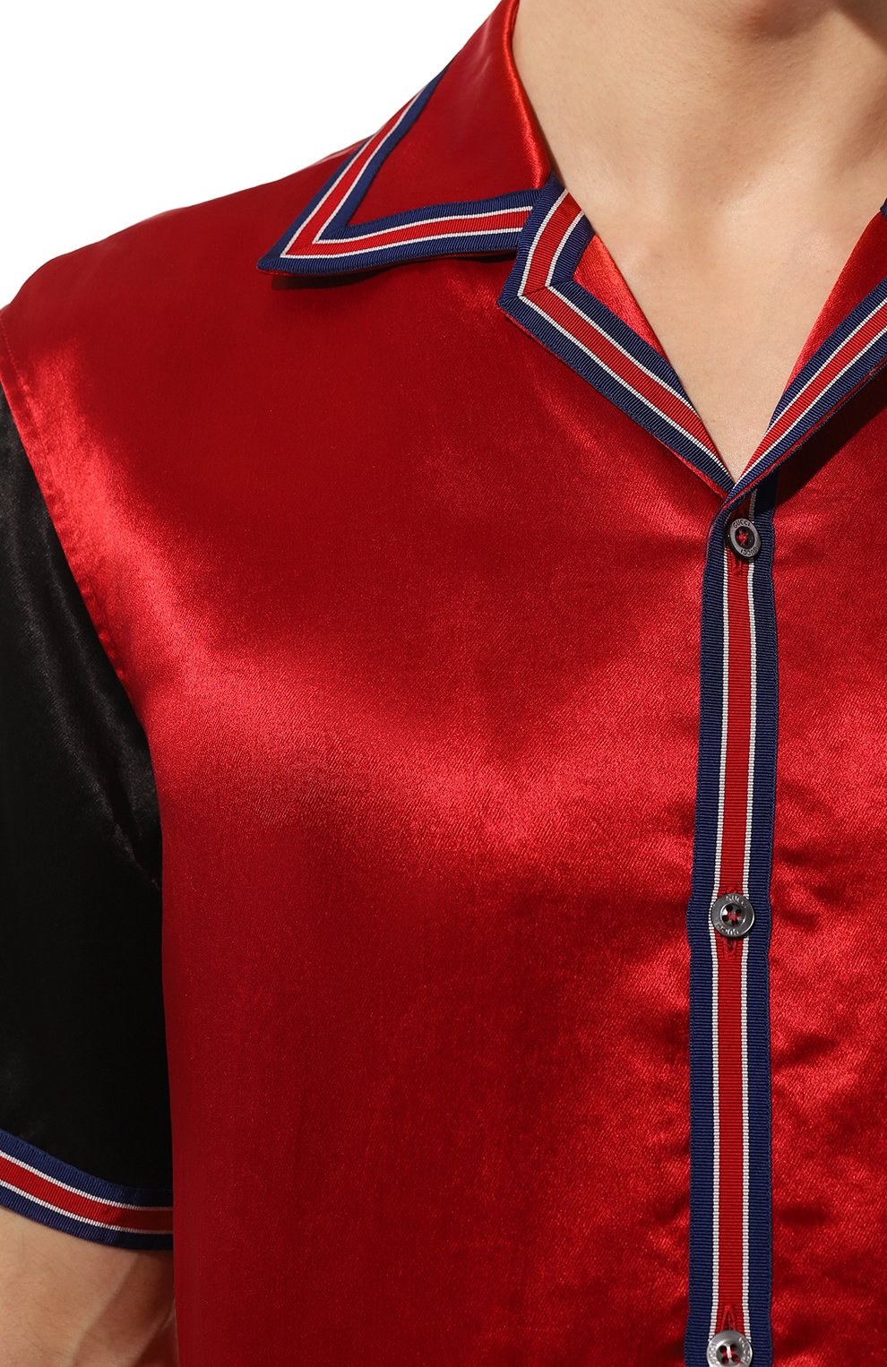 Рубашка из вискозы и льна GUCCI, арт. 568300 ZABX9, фото 5