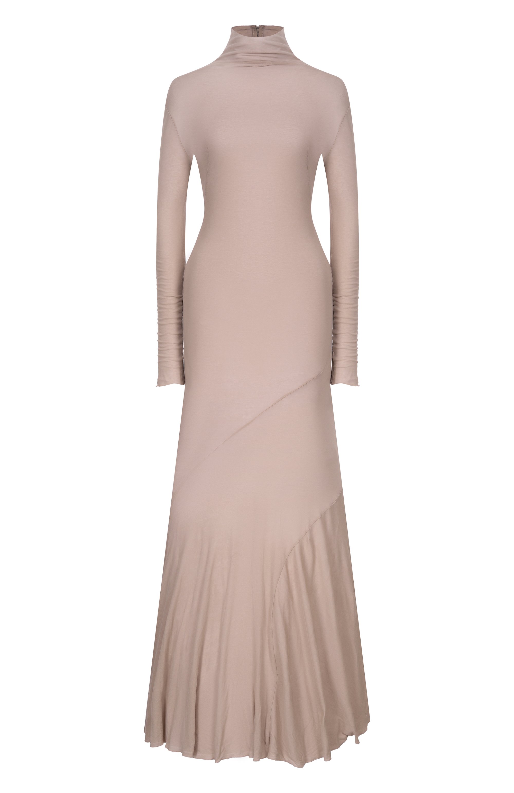 Хлопковое платье MUGLER серого цвета по цене 184500 руб., арт. 26S1R018292034, фото 1 Хлопковое платье MUGLER, арт. 26S1R018292034, фото 1