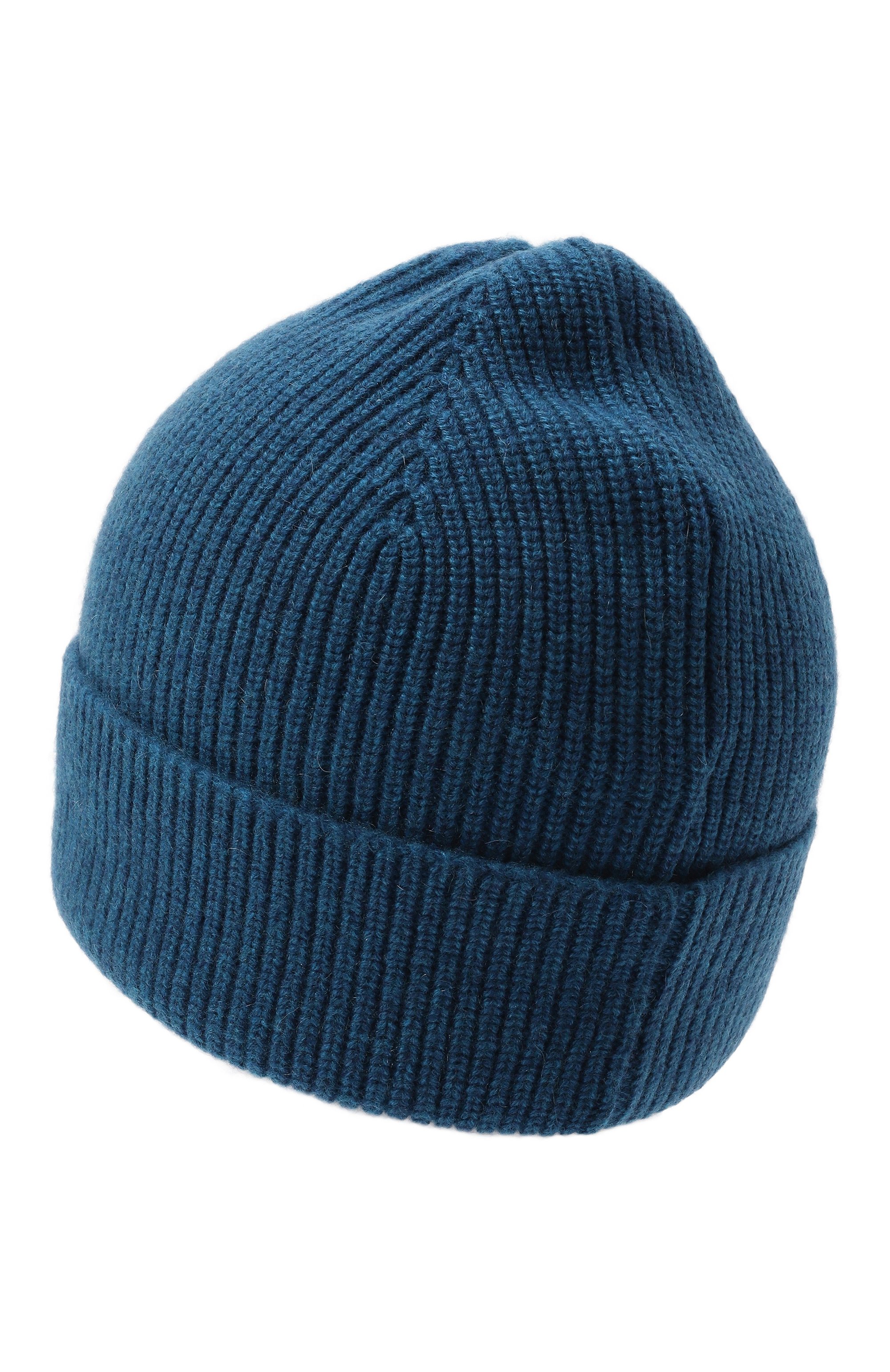 Кашемировая шапка ZEGNA темно-бирюзового цвета по цене 51800 руб., арт. BNI/UEAT01A8, фото 2 Кашемировая шапка ZEGNA, арт. BNI/UEAT01A8, фото 2