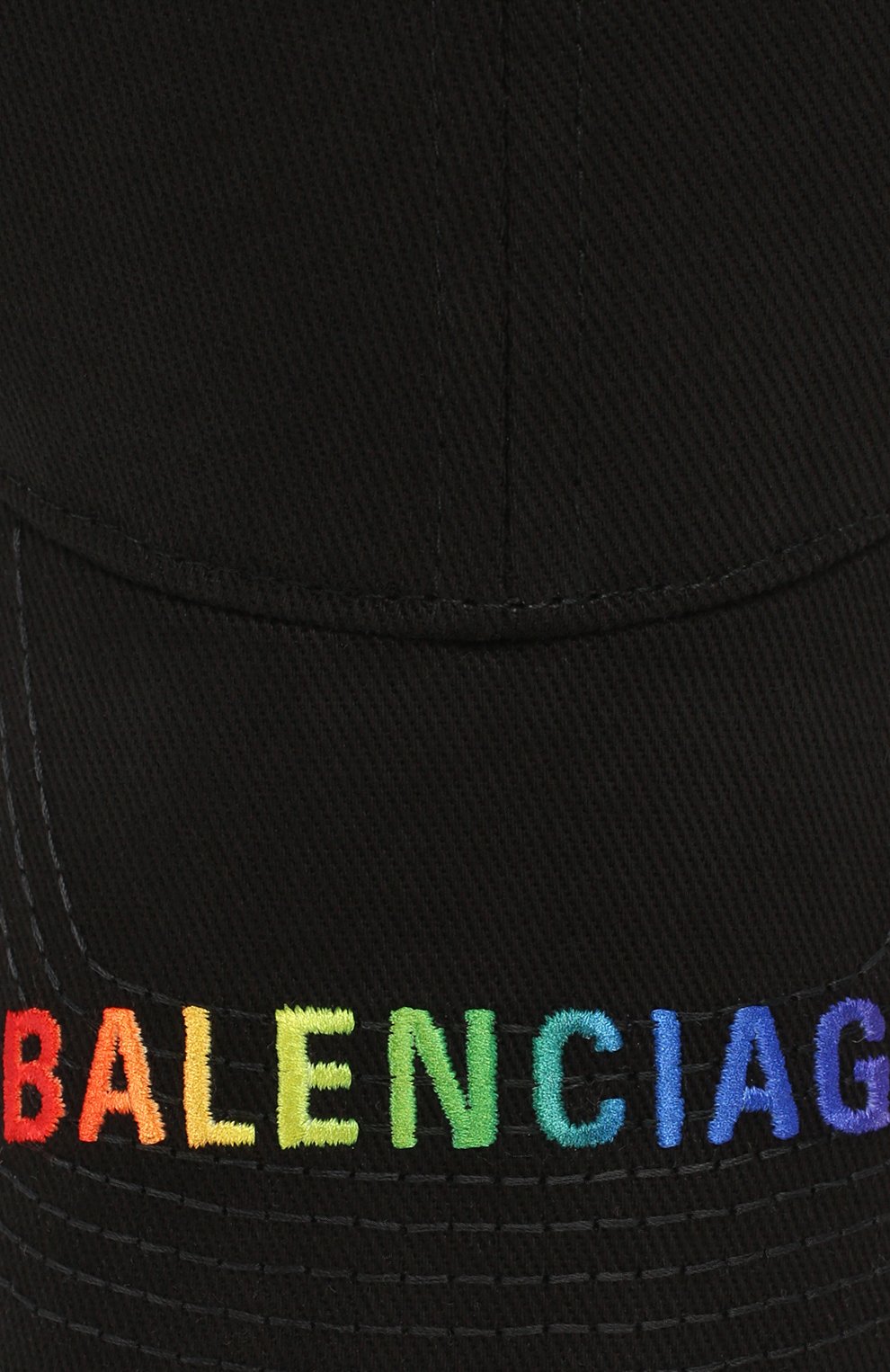 Хлопковая бейсболка BALENCIAGA черного цвета по цене 27550 руб., арт. 564206/310B2, фото 3 Хлопковая бейсболка BALENCIAGA, арт. 564206/310B2, фото 3