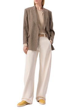 Женские кожаные лоферы SANTONI желтого цвета, арт. WUYG71436TISSWKA | Фото 2 (Подошва: Платформа; Материал внутренний: Натуральная кожа; Каблук высота: Низкий; Материал внешний: Натуральная кожа)