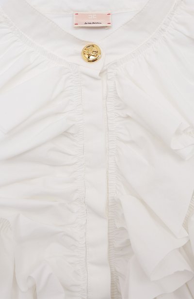 Хлопковая блузка ELISABETTA FRANCHI LA MIA BAMBINA, арт. EFCA2080/CA235/10A-12A+, фото 3