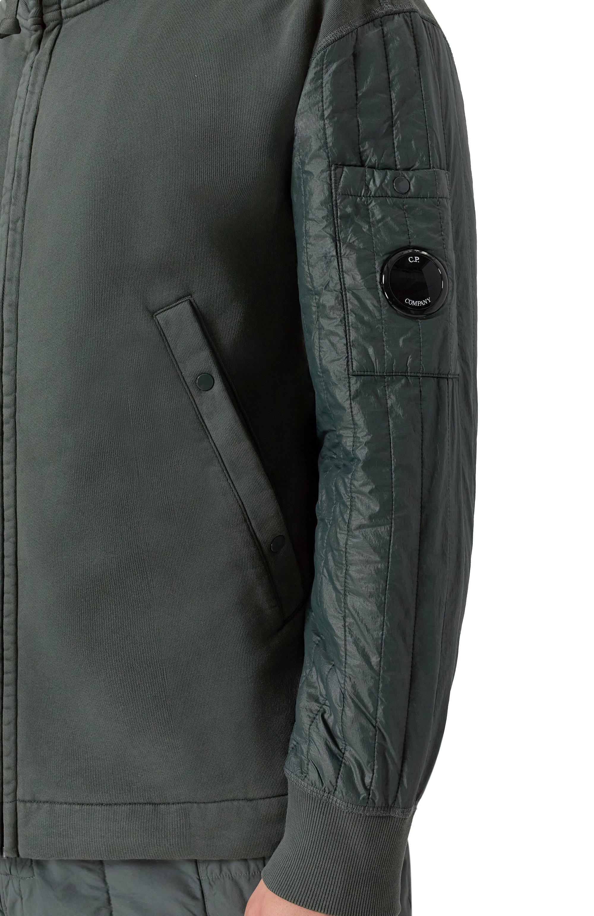 Комбинированная толстовка C.P. COMPANY, арт. 19CMSS054A005835M, фото 5