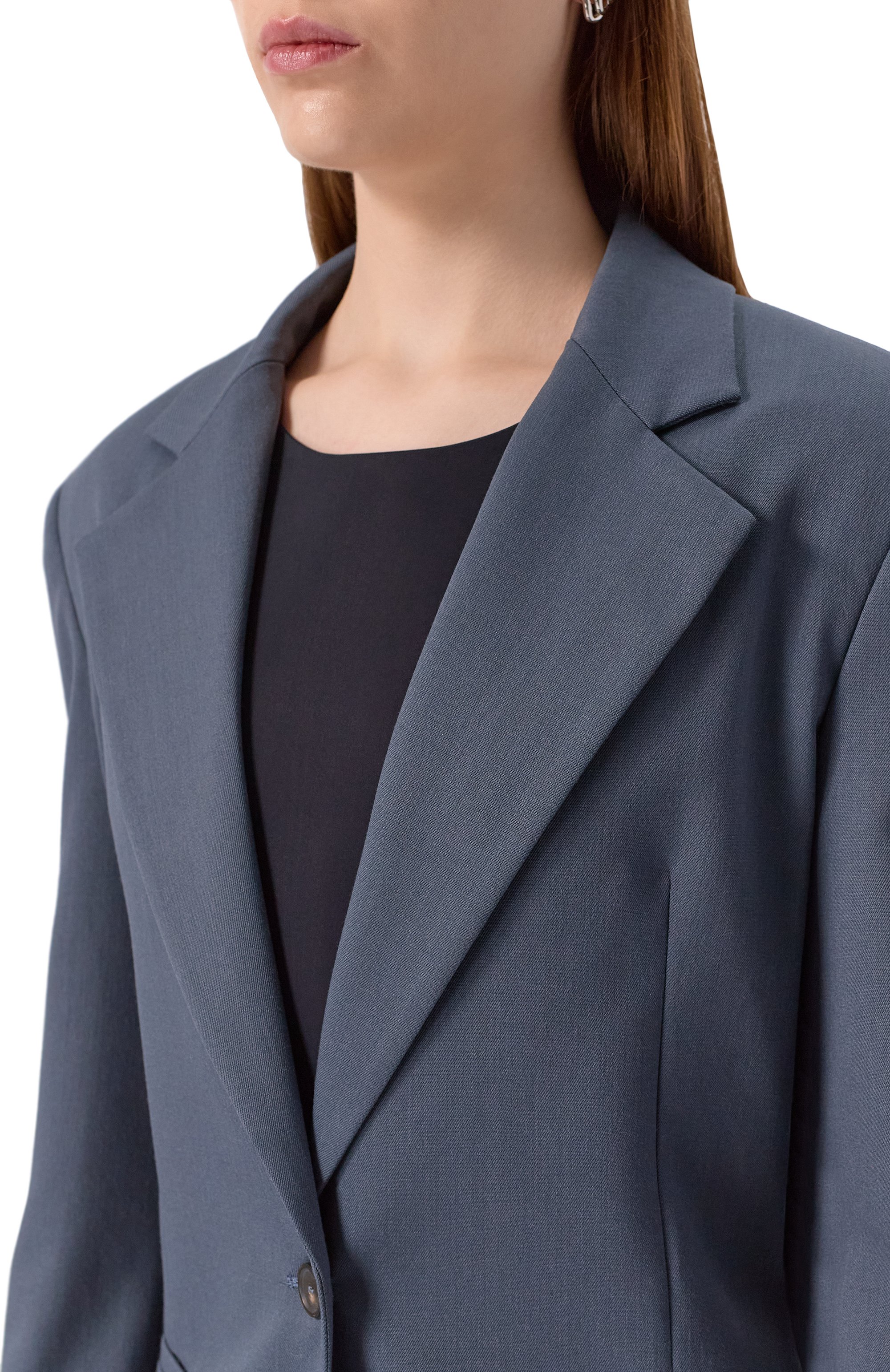 Жакет ERIKA CAVALLINI синего цвета по цене 79950 руб., арт. P5WH15, фото 5 Жакет ERIKA CAVALLINI, арт. P5WH15, фото 5