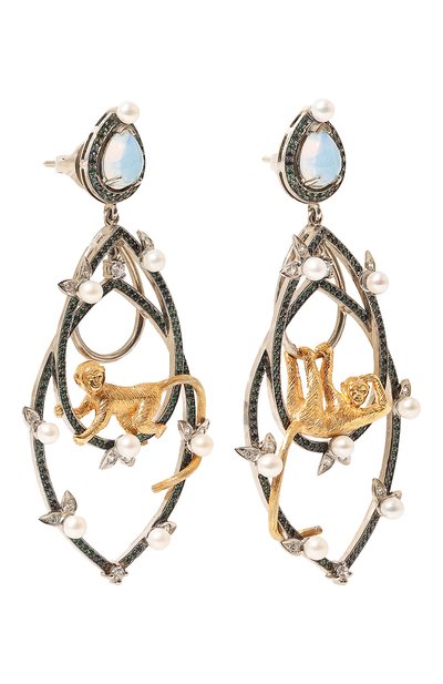 Серьги monkey jungle QUEENSBEE, арт. 201302, фото 3