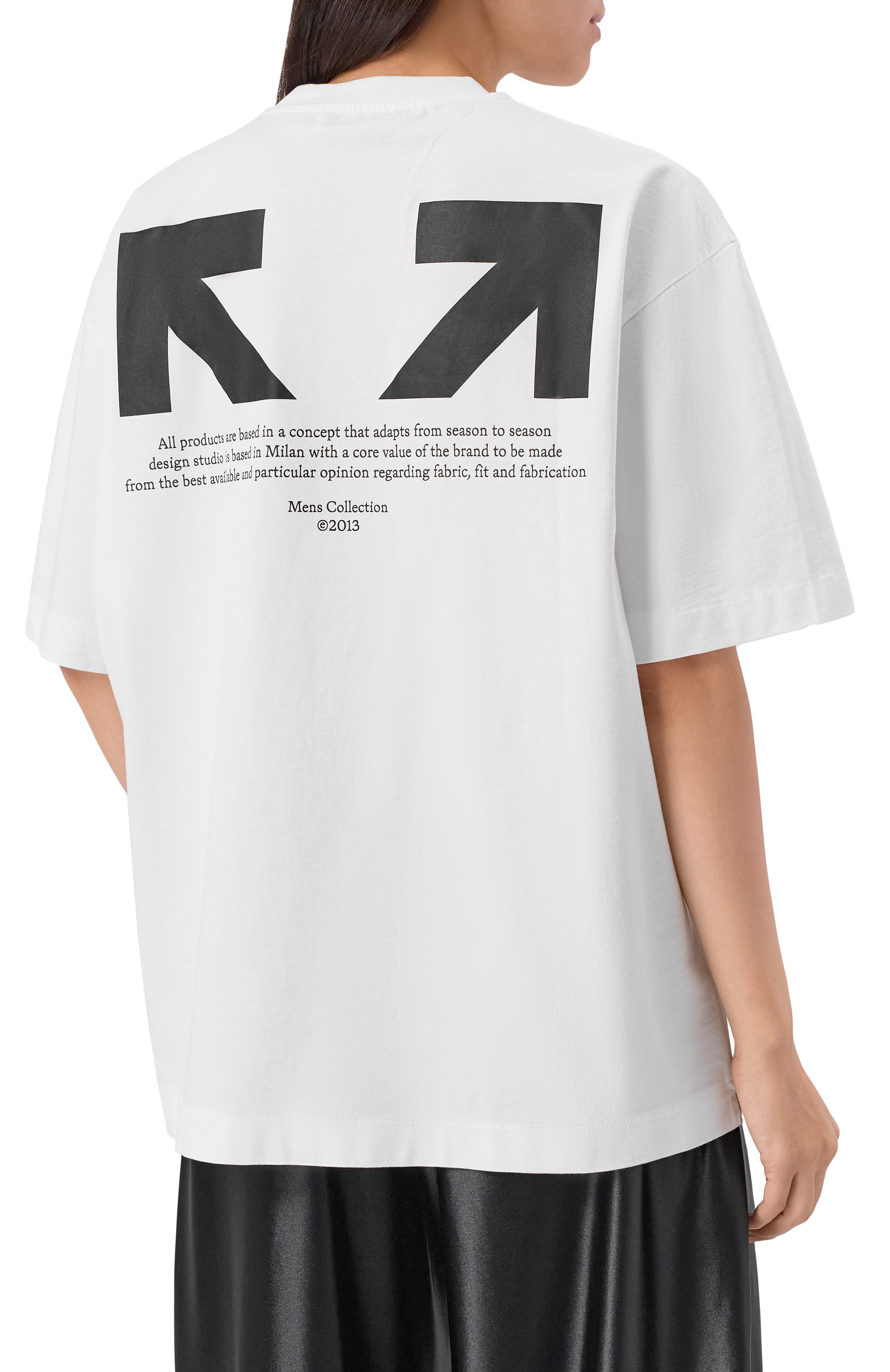 Хлопковая футболка OFF-WHITE, арт. 0WAA13FF25JER004, фото 4