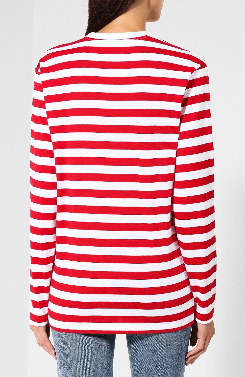 Хлопковый лонгслив VICTORIA, VICTORIA BECKHAM, арт. JYVV 132 PAW19 C0TT0N JERSEY, фото 4
