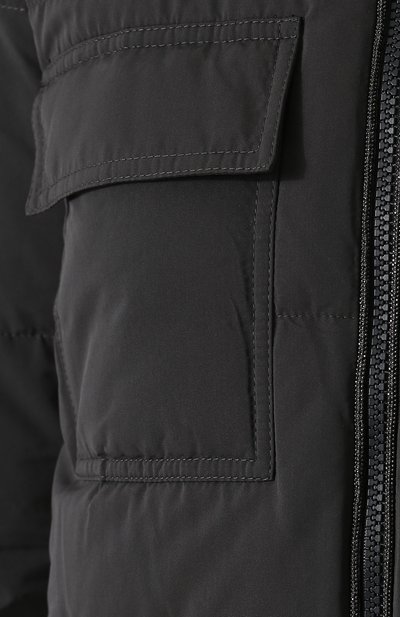 Стеганая куртка с капюшоном и воротником-стойкой BRUNELLO CUCINELLI, арт. MR5279308, фото 5