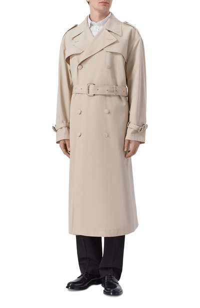 Тренч DOLCE & GABBANA светло-бежевого цвета по цене 484000 руб., арт. G057JT/HUMVM, фото 3 Тренч DOLCE & GABBANA, арт. G057JT/HUMVM, фото 3