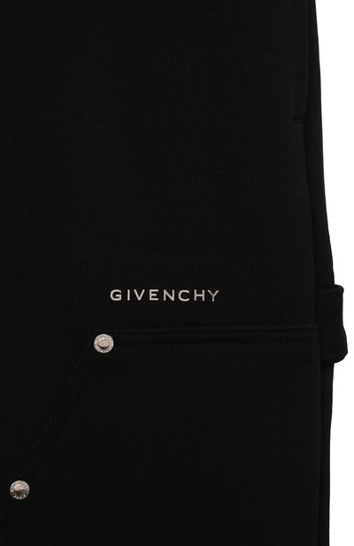 Хлопковые брюки GIVENCHY черного цвета по цене 40950 руб., арт. H30300, фото 3 Хлопковые брюки GIVENCHY, арт. H30300, фото 3