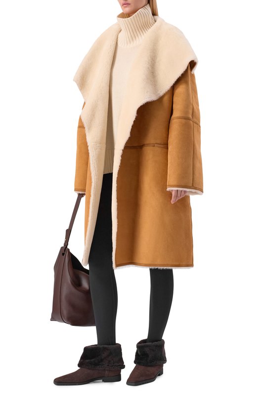 Дубленка из овчины TOTEME 254-WR00260-LE0169 Коричневый  254-WR00260-LE0169 Фото 2