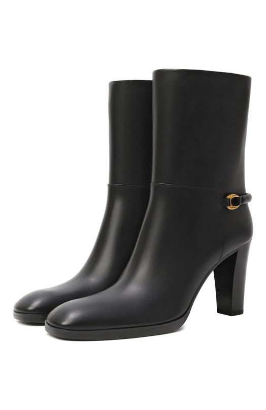 Кожаные ботильоны Sulpice 80 Saint Laurent 841573/28N00 Чёрный 841573/28N00